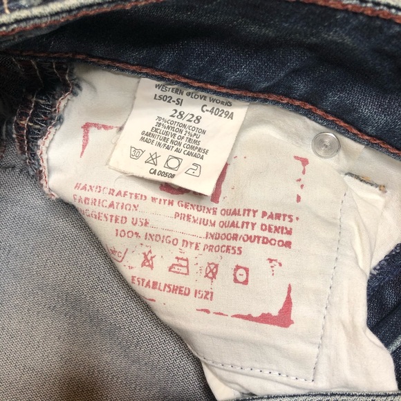 1921 Jeans Capri rolled cuffs Size 28 Indigo - Picture 5 of 6